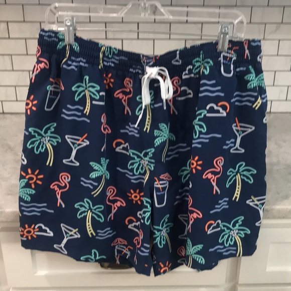 chubbies Other - Chubbies Swim Trunks Mens XXL Blue Electric Avenue Tropical Shorts Lined Surf